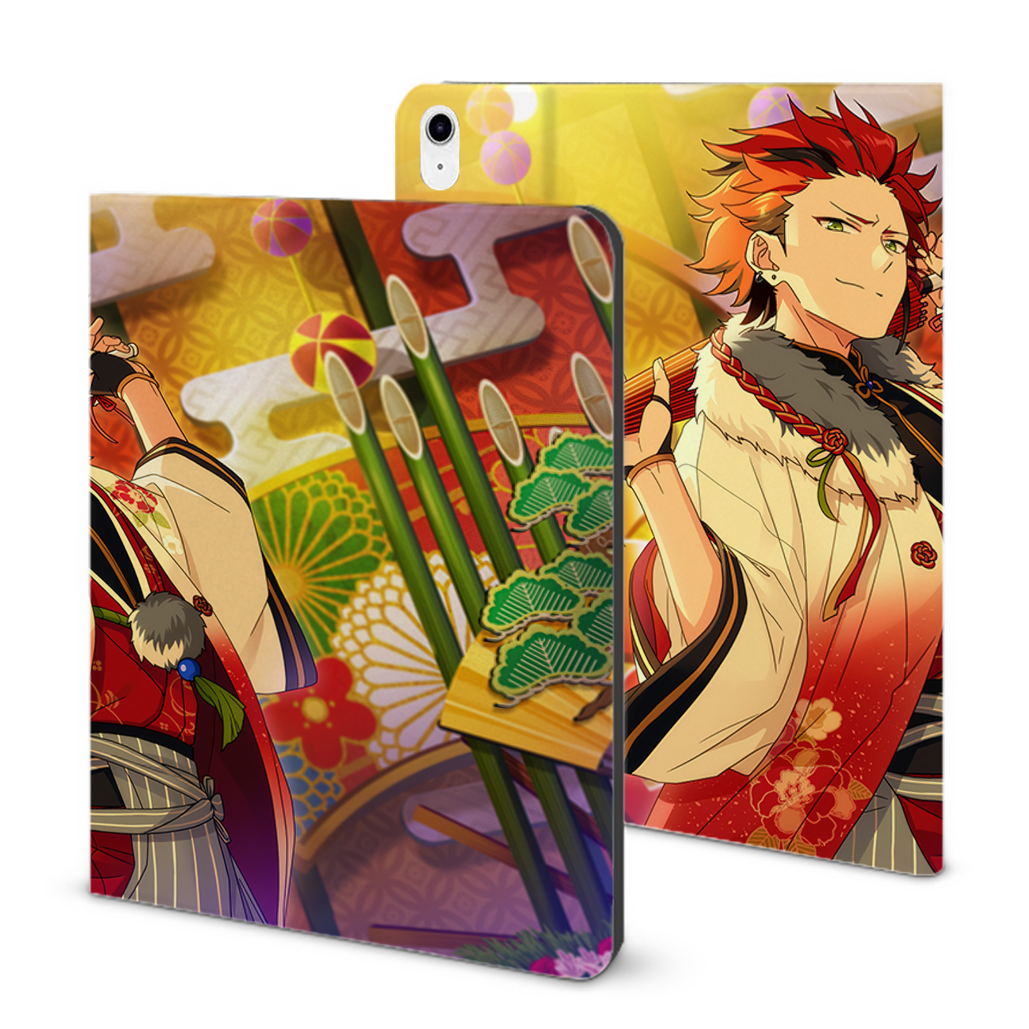 （画像用） あんさんぶるスターズ! Ensemble Stars IPad ケース ブック型 PUレザー TPU 耐衝撃 軽量 薄型 ペン収納なし 全面保護 IPad 各モデル対応